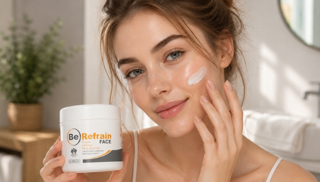 Be Refrain Face | Crema Lenitiva per Pelli Sensibili da 500ml